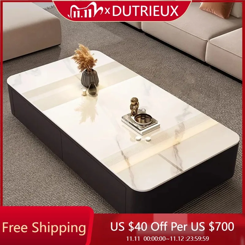 

European Marble Effect Coffee Tables Luxury Decor Modern Unique Coffee Tables Design Relaxing Kaffee Tische Unique Furniture