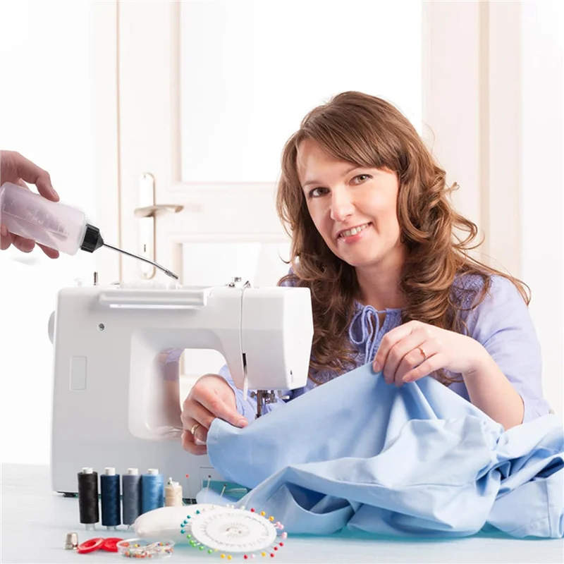 

12Pcs Sewing Machine Oiler,120Ml Oil Dispenser With Long Angled Spout,Screw On Cap Extended Spout Oil Bottle-A68E