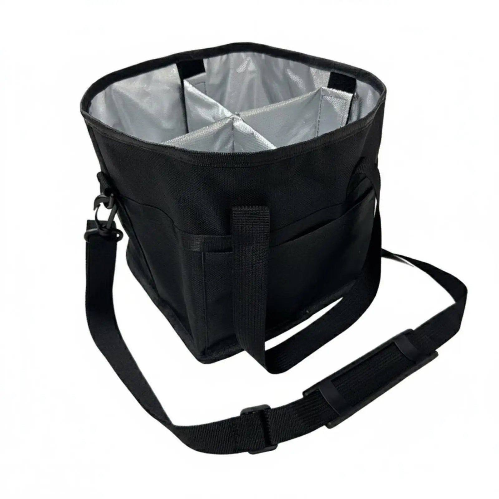Versatile Car Drink Carrier Storage Handbag with Multiple Compartments for Family and Group Travel