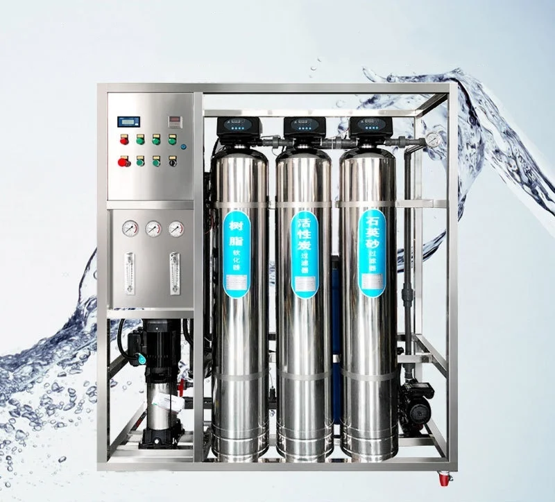 

500L/H Water Purifier Machine Reverse Osmosis Water Filter System Purifier Portable Drinking Bottle Sachet Water Machine