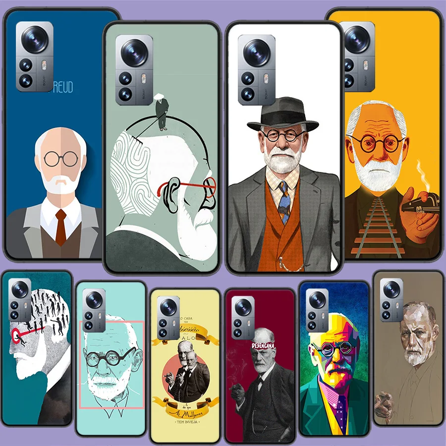 Sigmund Freud Founder of psychoanalysis Phone Case For Xiaomi Poco X3 F6 X4 GT M3 M4 M5 M5S X6 X5 Pro F5 F4 F3 F2 F1 Mi Note 10