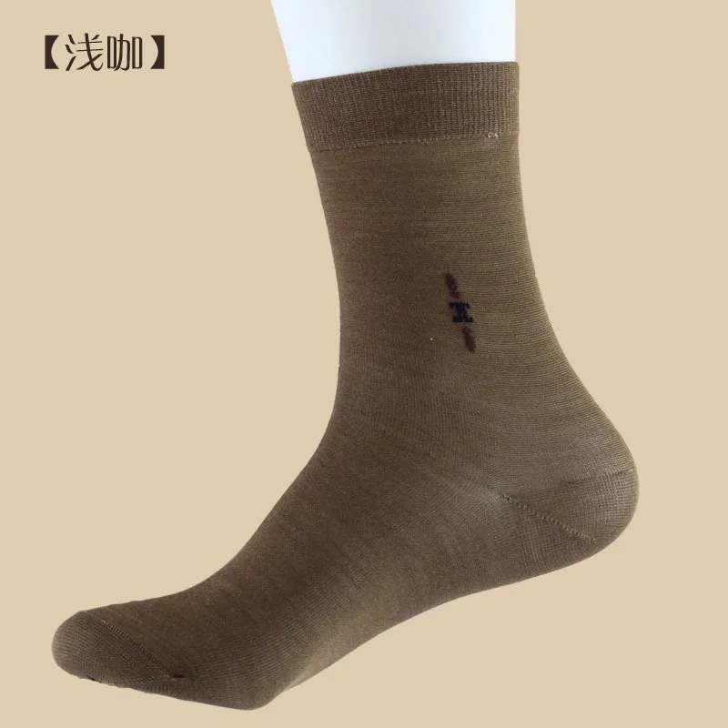 Birdtree 80%Mulberry Silk 20% Cotton Socks Men Short Breathable Odorless Thickened Warm Knitted Socks Spring and Autumn A37210QC