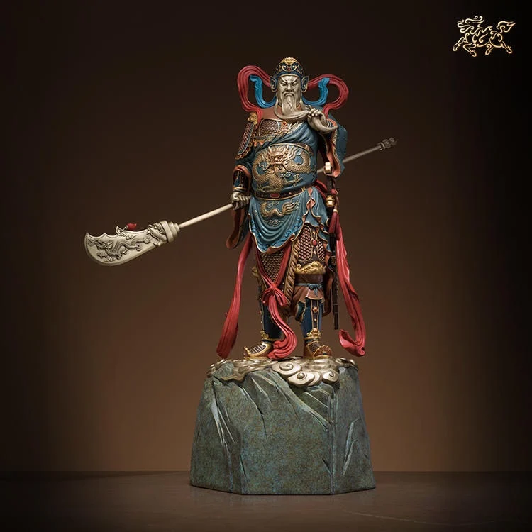 Huge TOP high grade Luxurious HOME SHOP hallway Patron saint wealth God Mammon GUAN GONG statue brass Sculpture bring money luck
