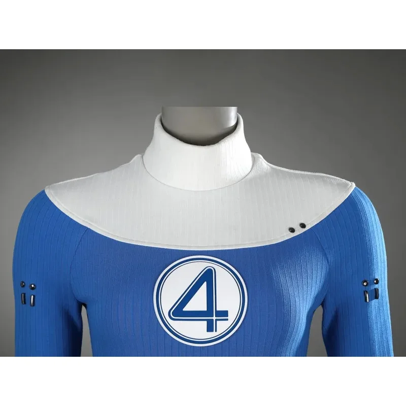 Susan tempestade cosplay traje mulher adulta macacão invisível azul fantasias fantásticas roupa halloween comic con terno fggf;'4