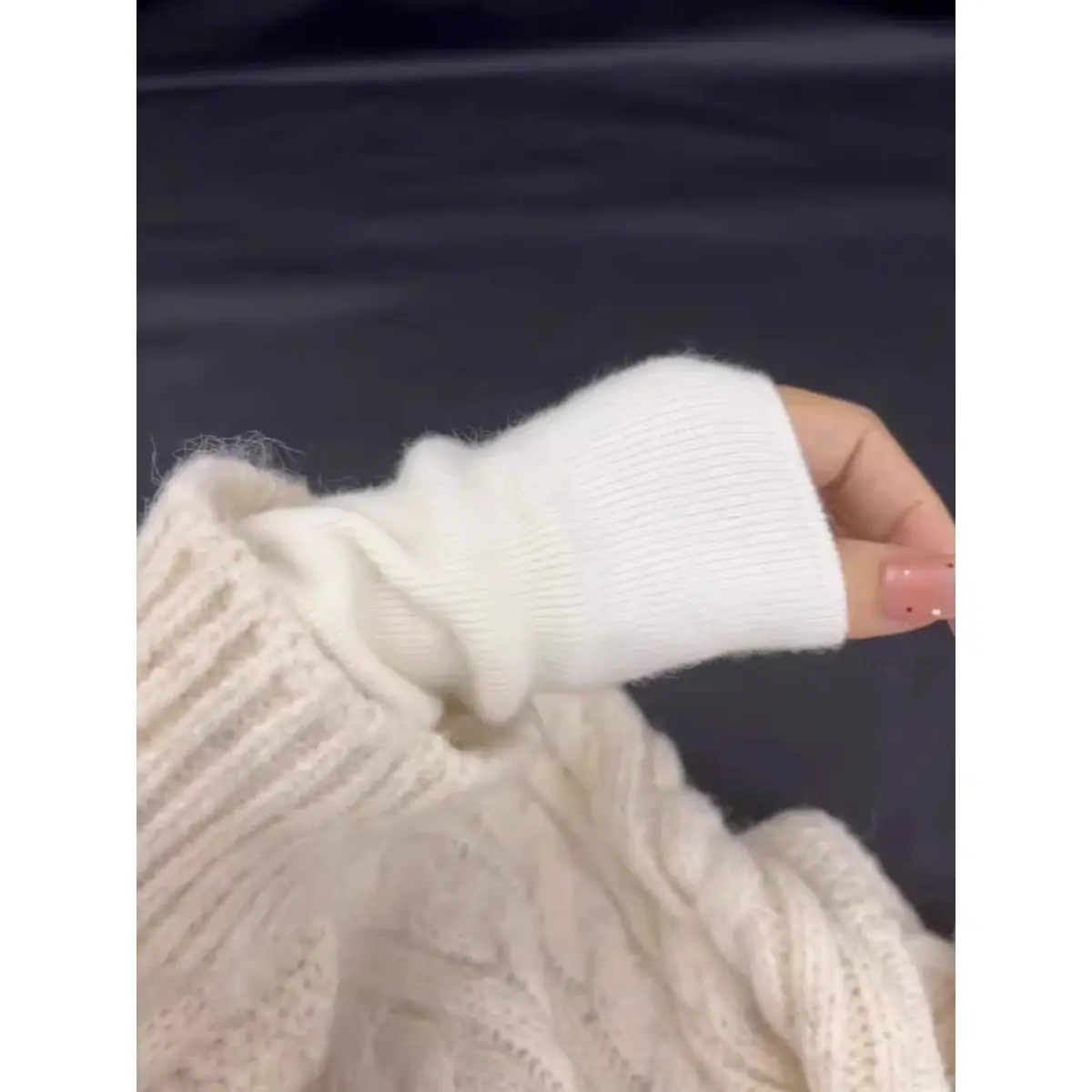 Schicker langer Swe-Strickpullover für Damen von Irt mit hohem Kragen, reiner Farbe, Herbst-Winter, erschwinglicher Pullover, 2025, neu...