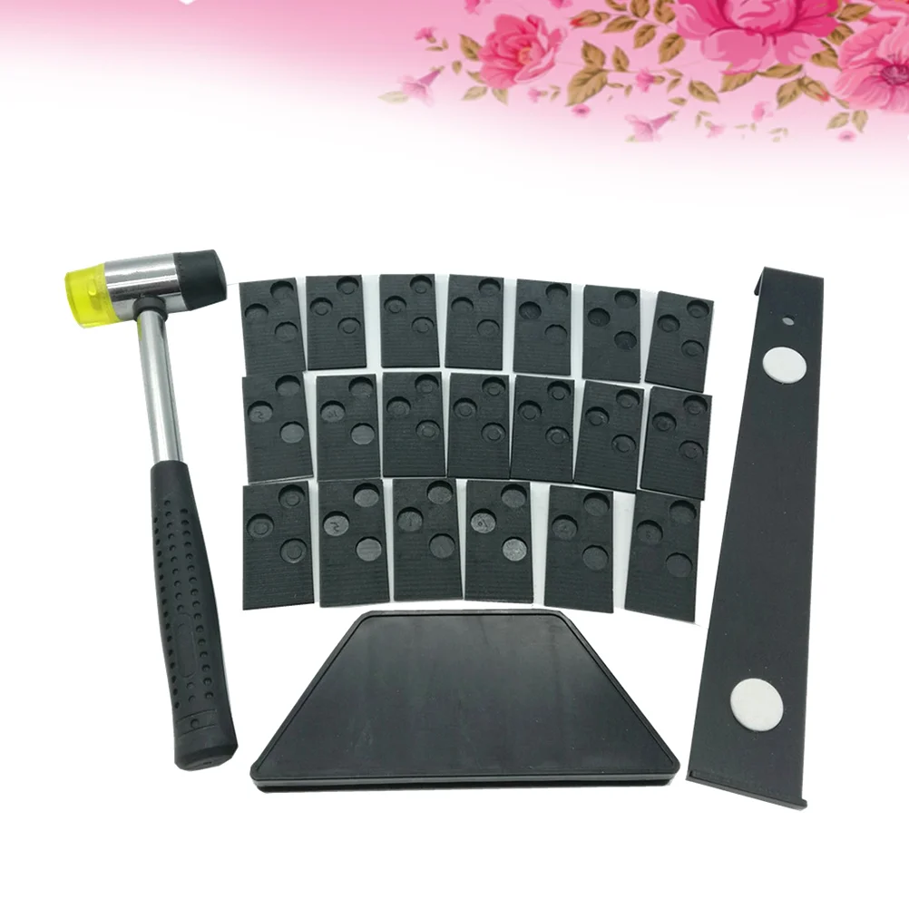 23pcs Laminate Wood Flooring Installation Kit with 20 Spacers Tapping Block Pull Bar and Mallet floor installation tool