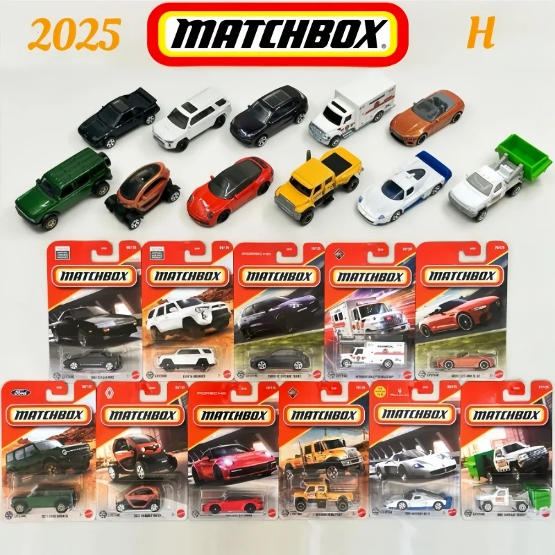 Available Original Matchbox Car 1/64 2025h Maserati Mc12 Toyota 4runner Porsche 911 Targa Ford Vehicle Model Toy Boy Gifts