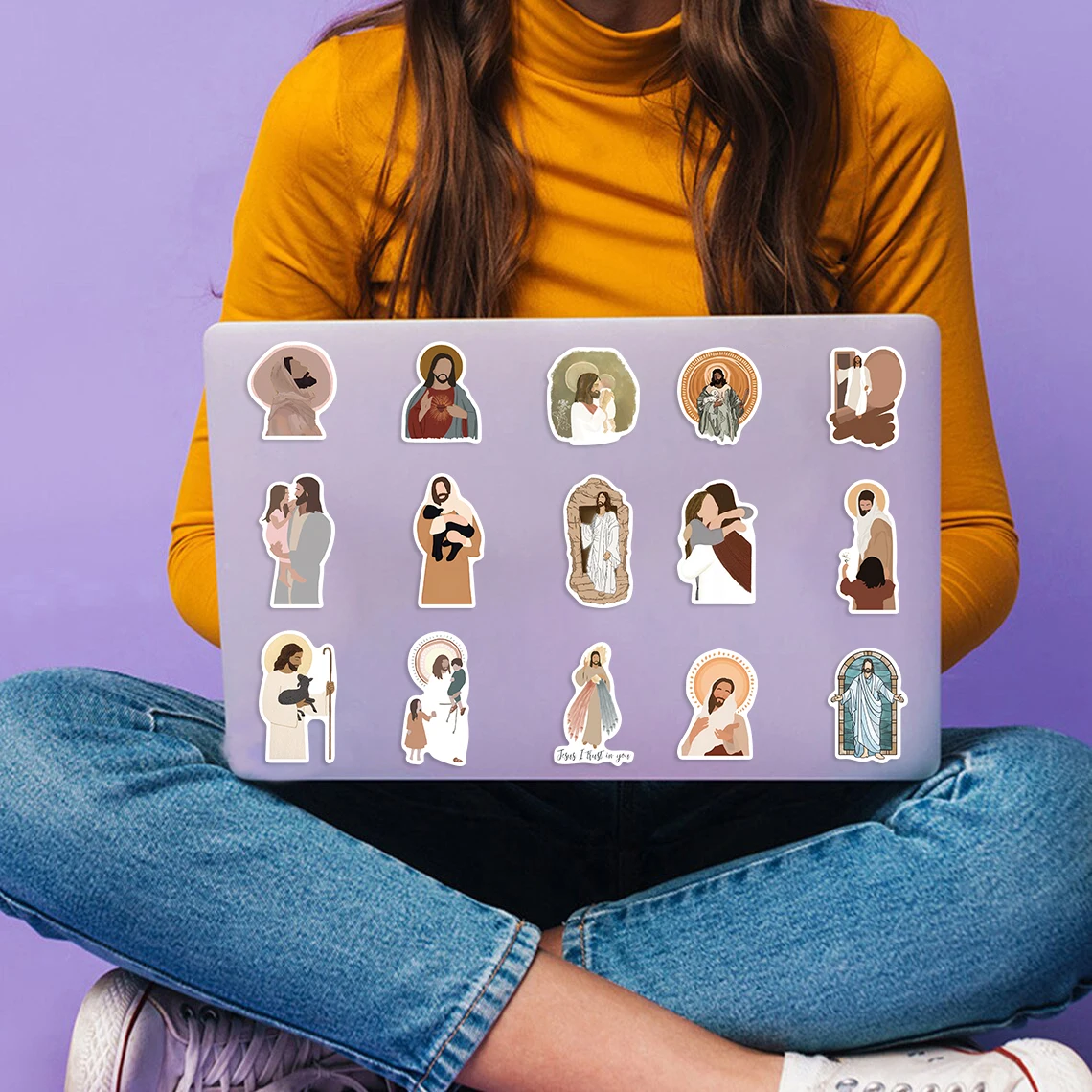 52PCS Religion Scrapbook Stickers DIY Diary Laptop Luggage Skateboard Graffiti Decal Fun Stylish Classic Toys