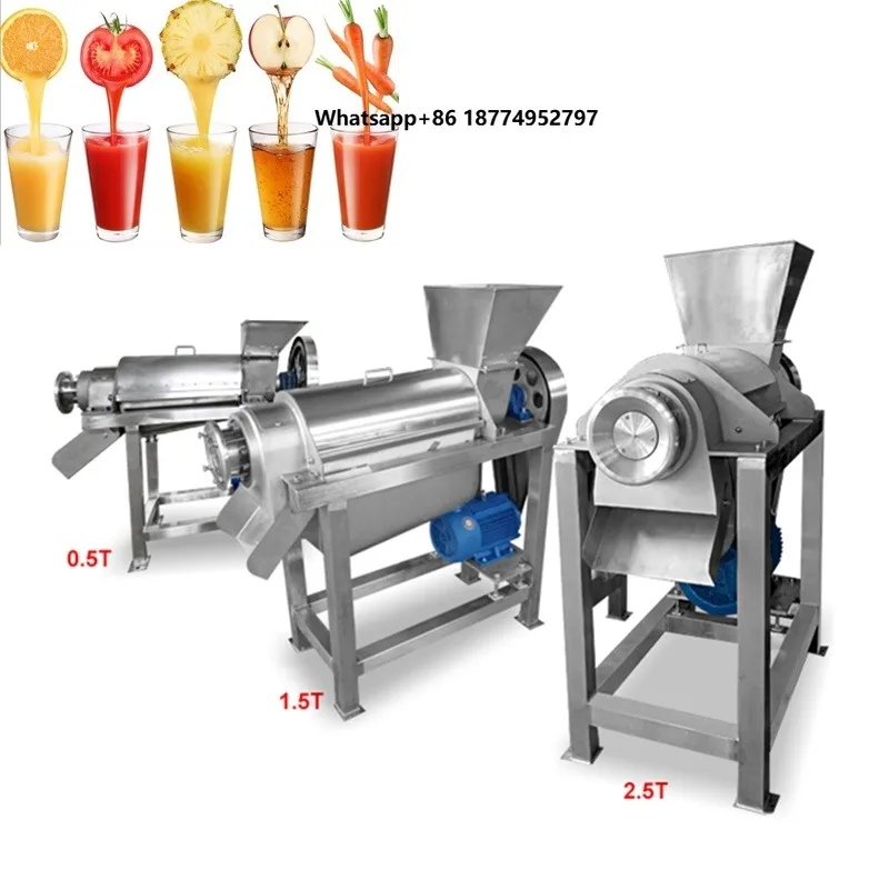 100-3000kg/h Juice Extractor Pulper Machine Commercial Carrot mango Peach Fruit Vegetables Juicer Pressing Machine