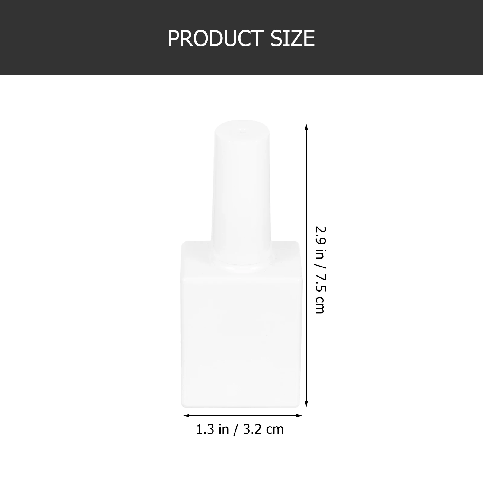 6 قطع من زجاجات طلاء الأظافر الفارغة بتصميم فرشاة حاملات محمولة قابلة لإعادة الاستخدام لتخزين الفن زجاجات طلاء الأظافر الفارغة #3