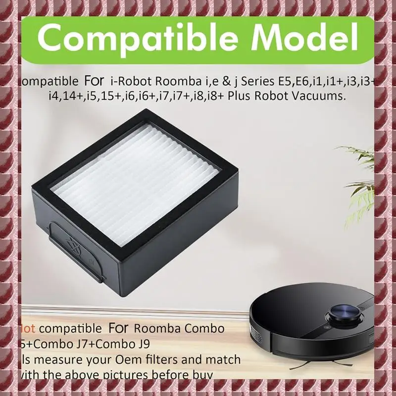 

Замена фильтра Hepa A95G для Irobot Roomba E I & J серии E5 E6 I1 I1+ I3 I3+ I4 I4+ I5 I5+ I6 I6+ I7 I7+ I8 I8+ Запчасти