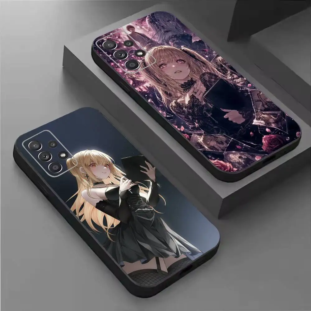 Dark Misa D-Death Mystery N-Note Phone Case For Samsung S26,25,24,21,22,21,20,10,9,8,7,6,5,Ultra,Plus,Fe,Lite Black Shell