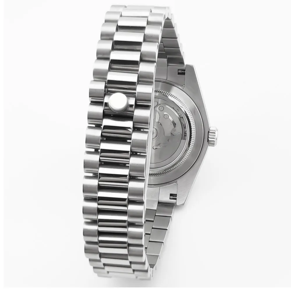 맞춤형 로고 36mm/39mm 무균 다이얼 10ATM 방수 기계식 남성 시계 사파이어 글라스 NH35 자동 남성 시계