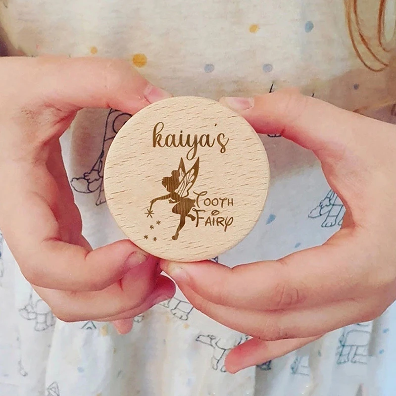 موفر أسنان الأطفال المتين، حامل أسنان الحليب الخشبي عالي الجودة مع غطاء واقي #5