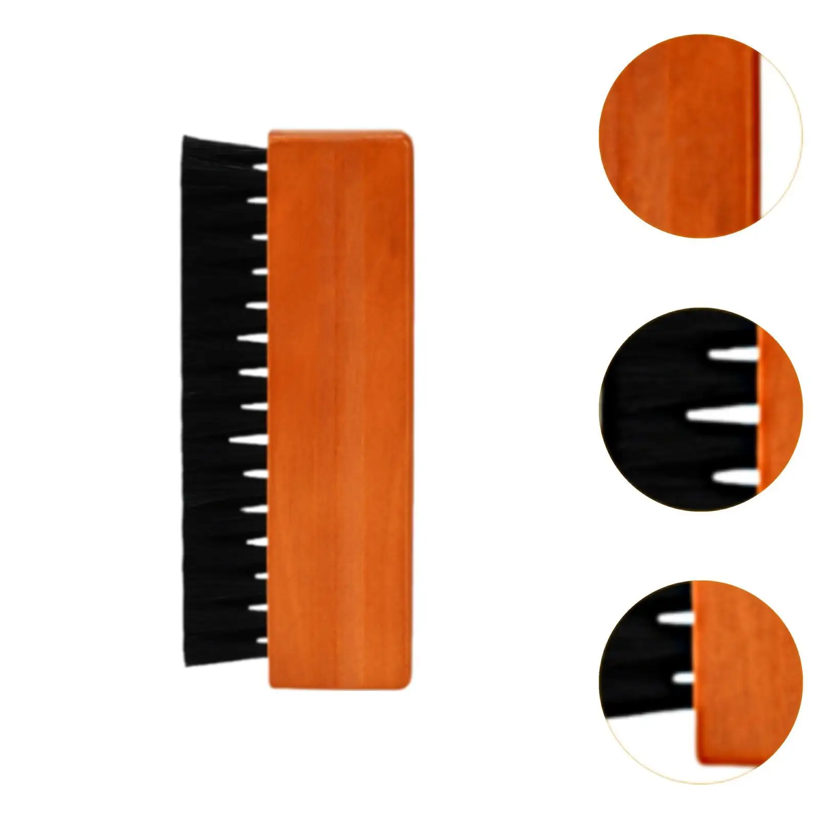 Anti Static Record Cleaning Brush for Vinyls Wood Handle Soft Bristle Nylon Wool Portable Cleaning Device for Turntable Record