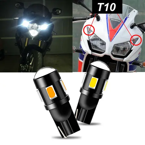 2PCS W5W LED Motorcycle Position Parking Light FOR 2015-2020 Honda CBR300R Pilot Park Light T10 194 CANbus Plug and Play