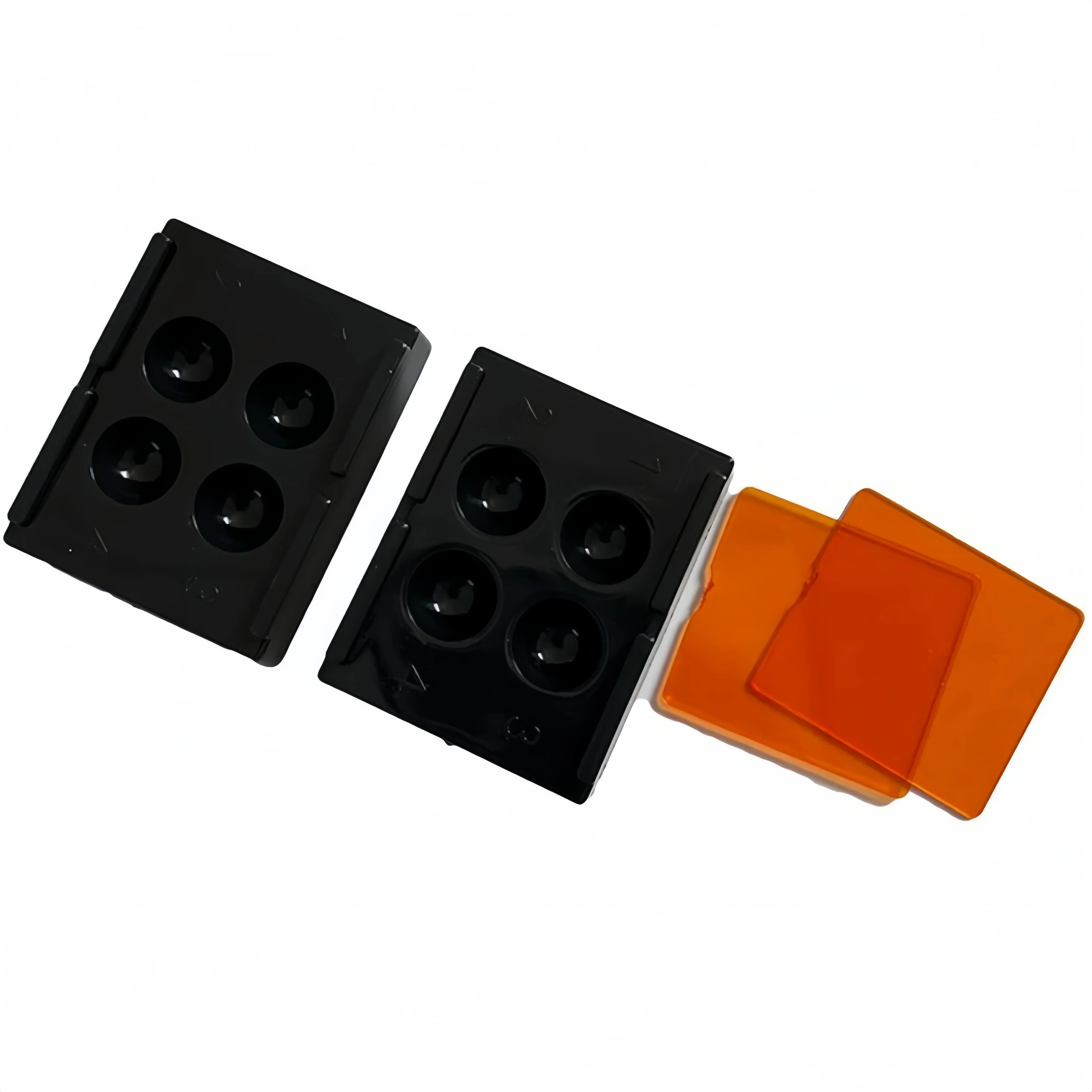 JUMTOP Dental Mix Composite Resin Shade Light Case Veneer Storage Box Membrane Teeth Patch Dentistry Retainer Shading Holder