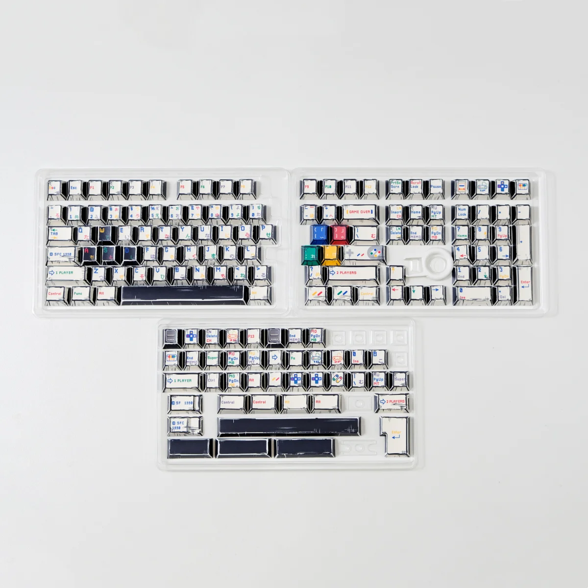 PBT Keycaps Cherry Profile Comic SFC Theme Keycap Retro Game For Mechanical Keyboard Alice Split Spacebar Custom DIY Gamer FC