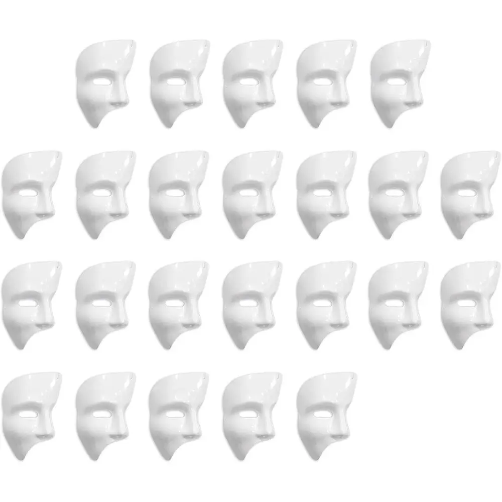 

Beistle24-PackPhantomMask,WhiteHalloweenCostumeAccessoryforMasqueradewithElastic,PhantomFaceCoveringforParties&Gatherings,OneSiz