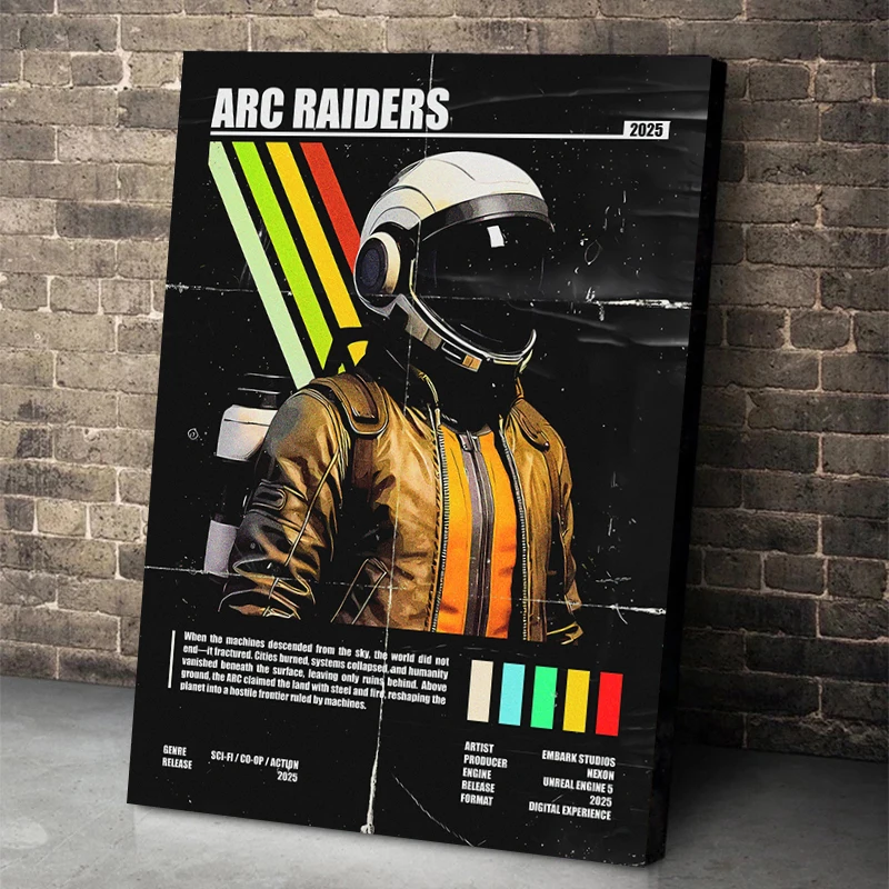 Popular Games Arc Raiders Poster Shooter Game Prints Canvas Painting Arc Raiders Wall Art Pictures Home Living Room Decoration