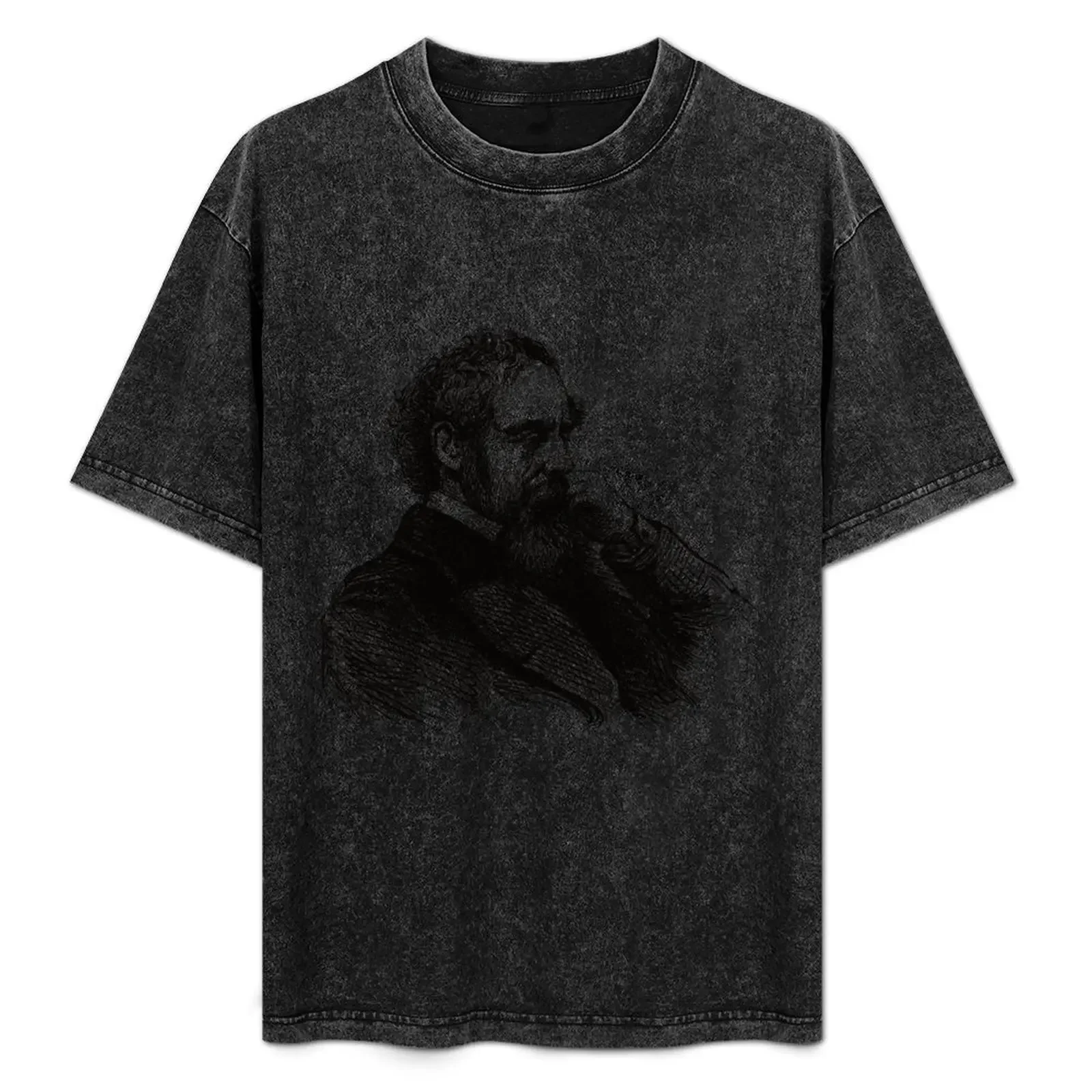 

Charles Dickens Vintage Drawing T-Shirt tshirts personalised anime t shirts summer tops vintage graphic tee T-shirt men