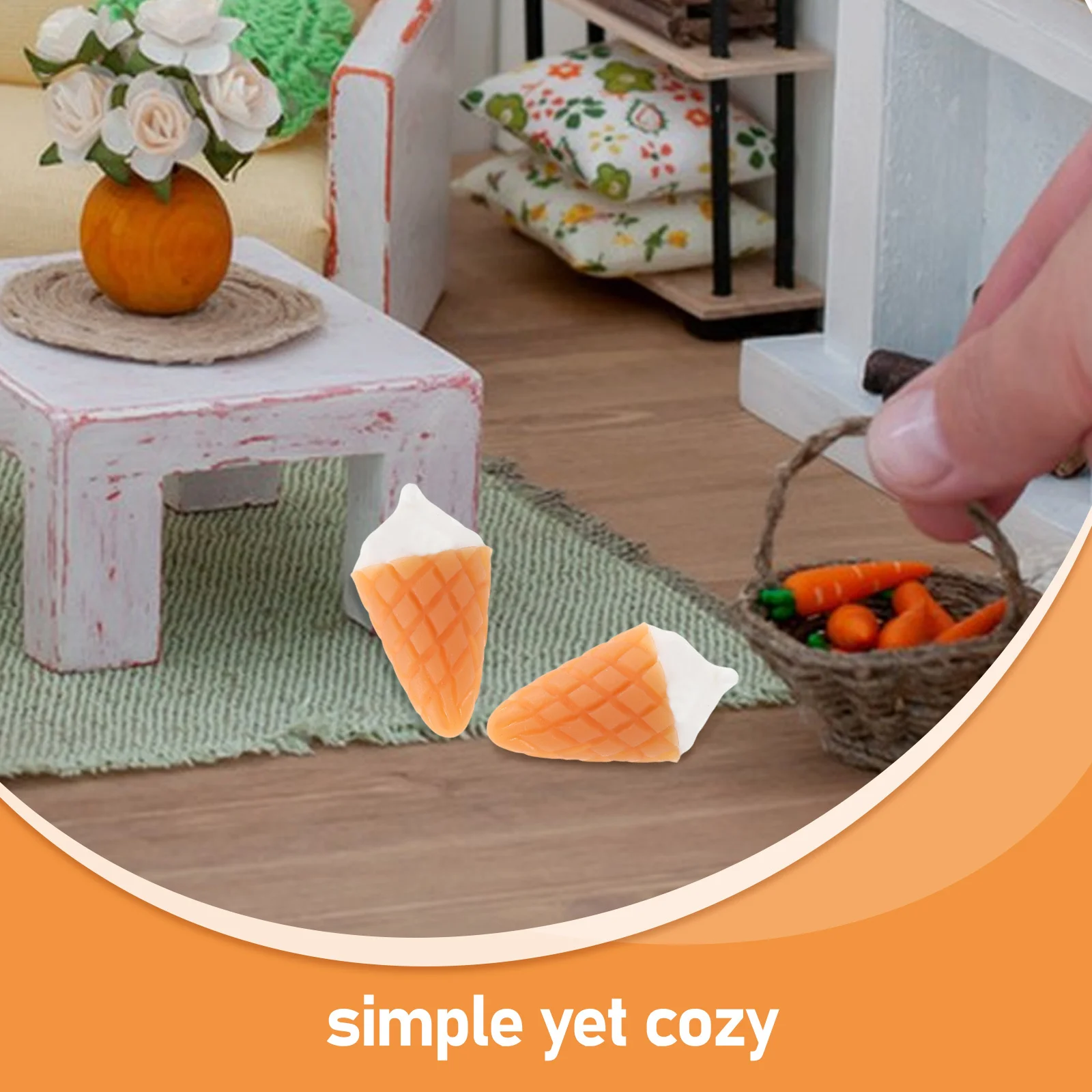 10 個ミニチュアアイスクリームフェイクデザートドールハウスキッチンディスプレイ用小さなリアルな食品小道具人工デザート