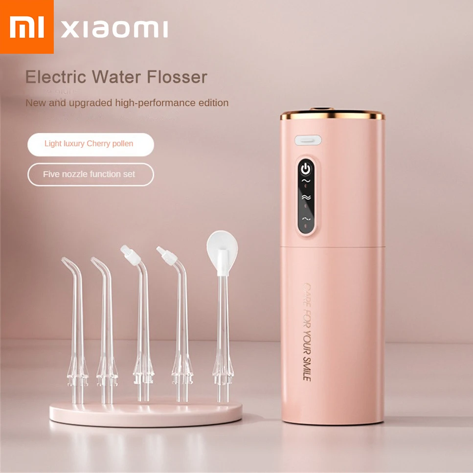 Xiaomi Mijia Water Flosser USB Rechargeable Oral Irrigator 280ML Electric Tooth Cleaning Device 3 Modes Waterproof Irrigator