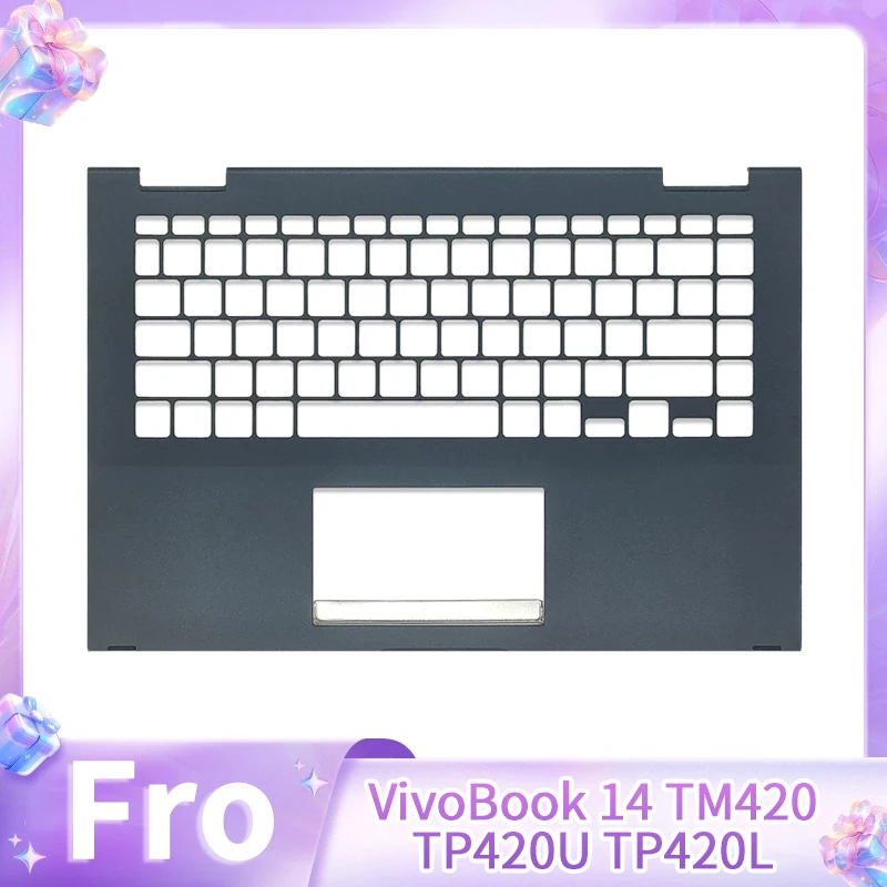 vivobook-flip-14-tm420-tm420ia-tp420-tm420ua-tm420u-パームレストアッパーケースキーボードケース-c-カバーの交換用カバー