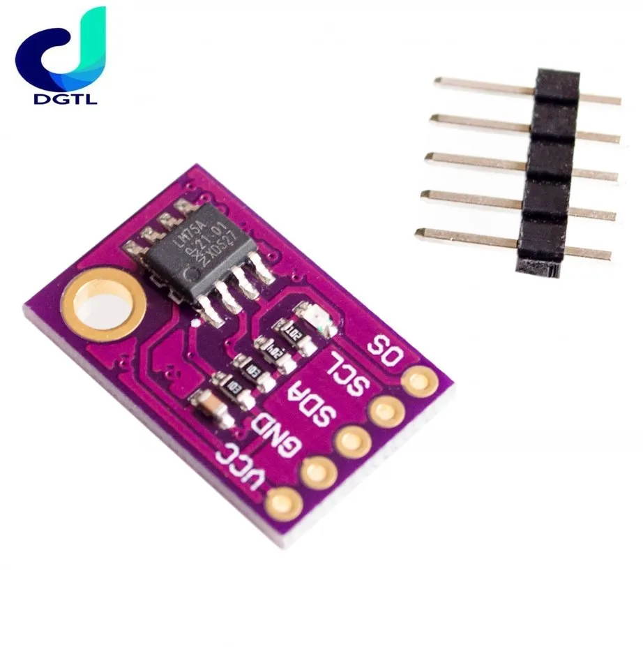 

LM75 CJMCU-75 Sensor Module Temperature Sensor High Speed I2C IIC Interface High Precision LM75A