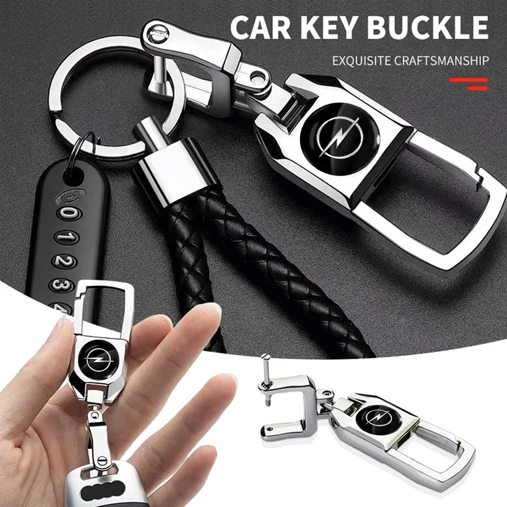 1Pcs Car Key Chain Car Logo Metal Key Chain Car Accessories for Opel Insignia A B Astra H J K Mokka Corsa F E Crossland X Karl