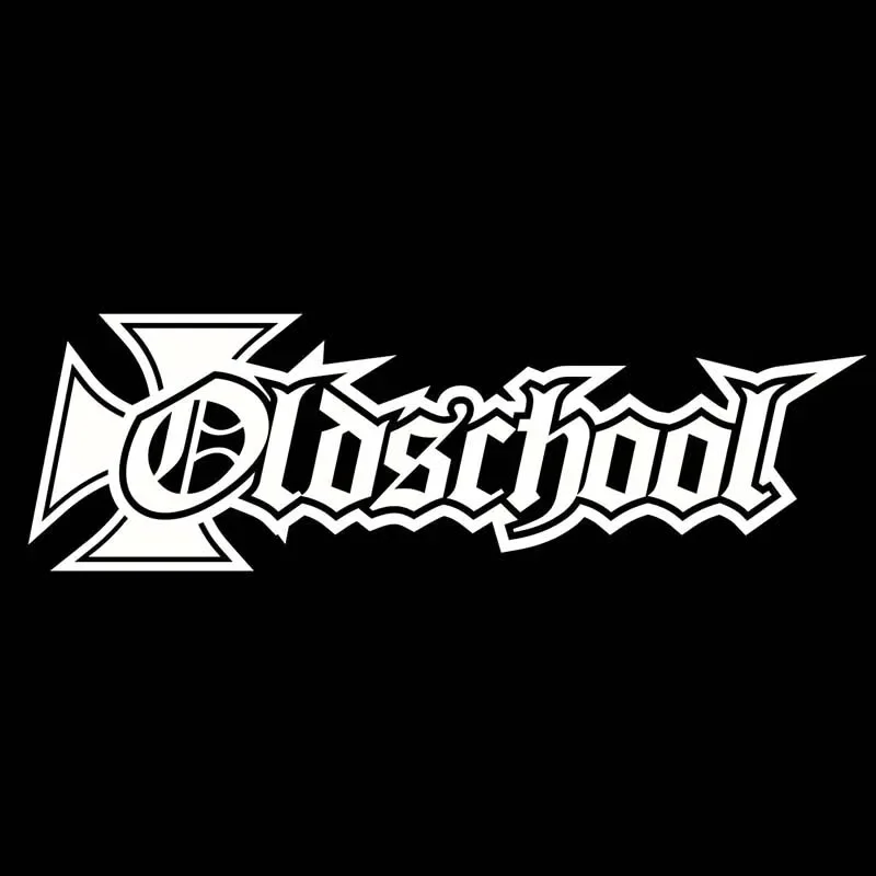 Old School Alphabet Pattern Personality, Car Decals Products Sticker Exterior Parts Rear Window Stickers Cover Scratches Cute,