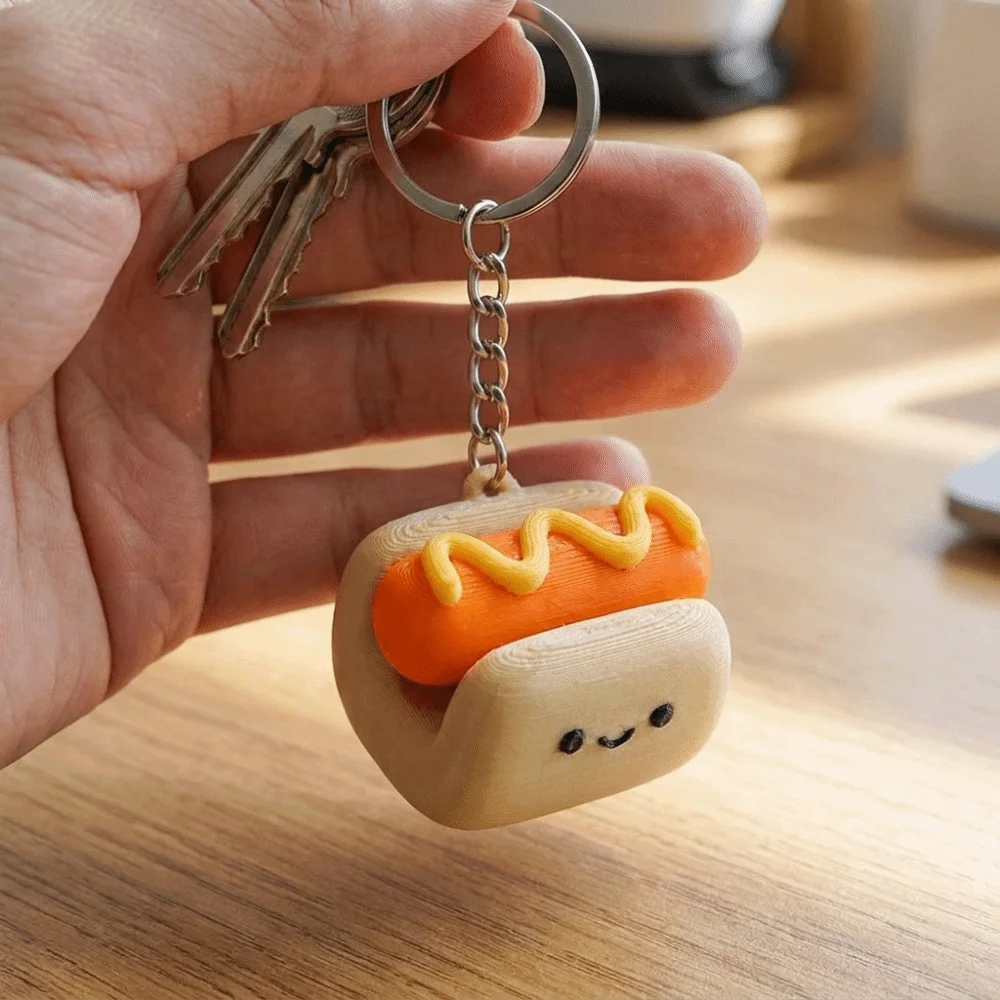 Lovely 3D Printing Fidget Lightweight Compact Size Click Press Portable Smooth Surface Cartoon Button Hanger Busy Work