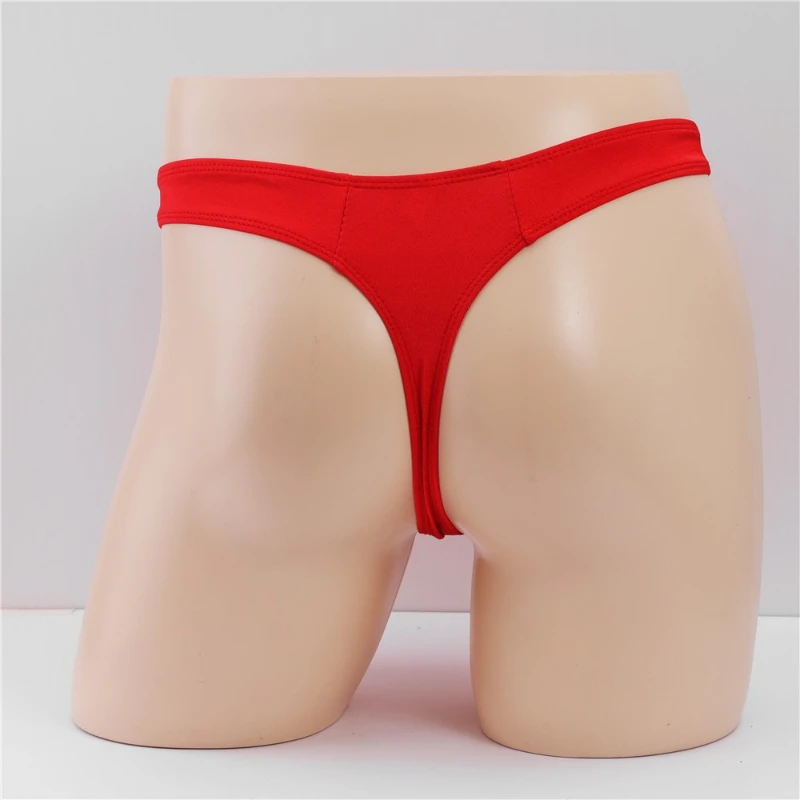 Men's Thong Open Pouch Penis Sheath Panties Bullet Separation Underwear Sexy Elephant Trunk Low Rise T-Back Briefs Lingerie