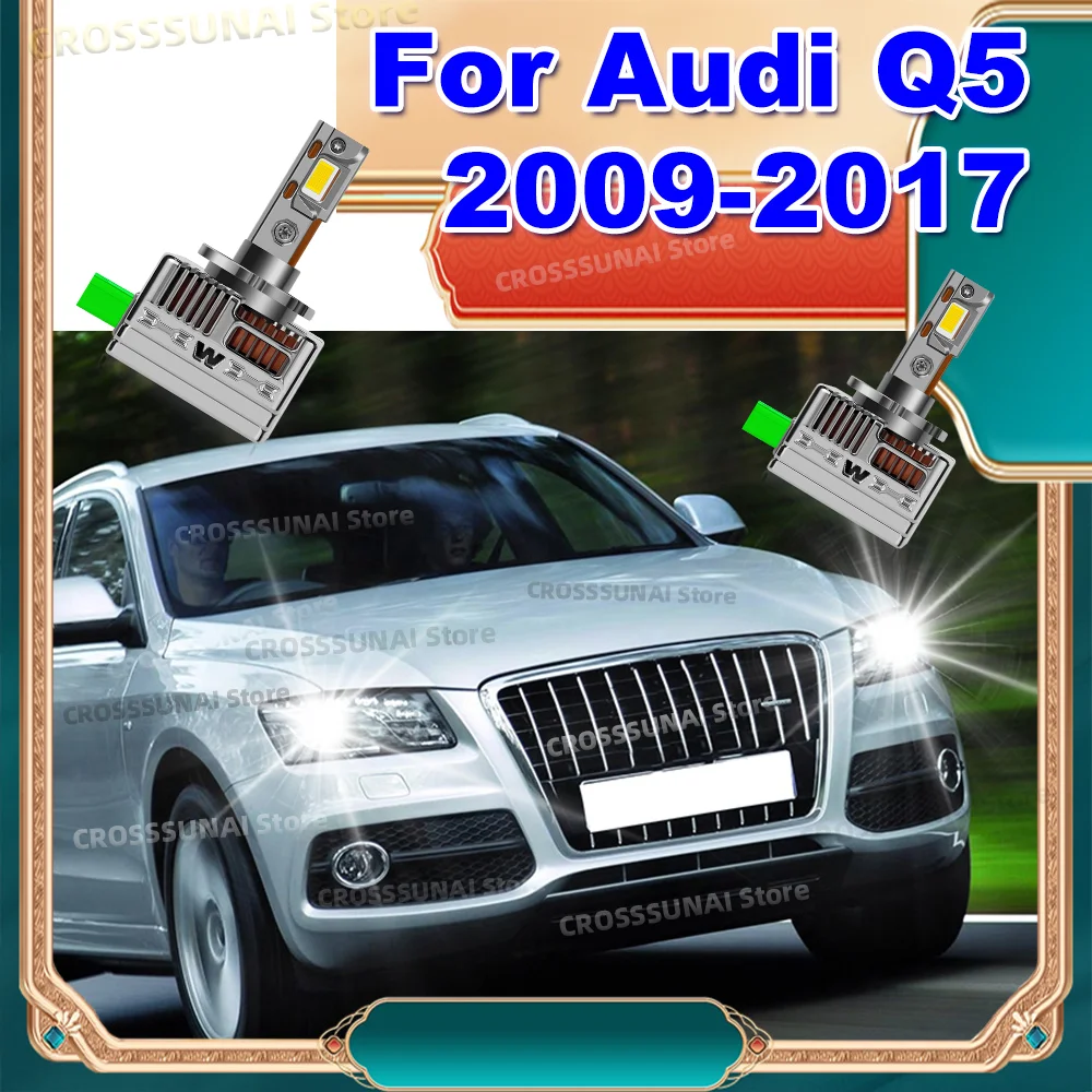 

Car LED Headlight Bulbs Canbus Turbo Lamp Plug&Play 1:1 Replace Xenon Lights For Audi Q5 2009-2017 2010 2011 2012 2013 2014 2015