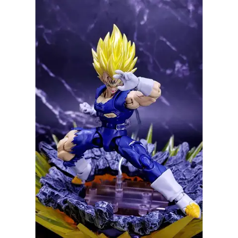【Levereras inom 24 timmar efter köp】Black Hole Toys & TK Dragon Ball Z SHF Super Saiyan SSJ Majin Vegeta Battle Damage Vegeta 10 best sales Goku Black - №7