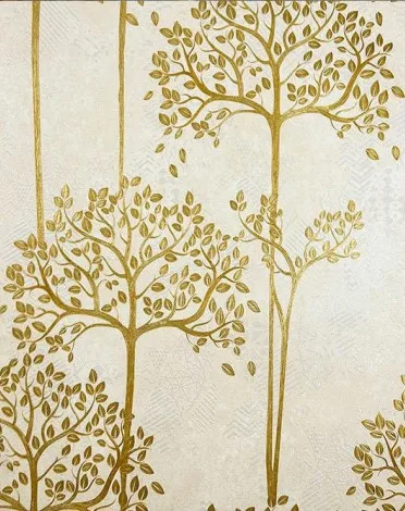 Papel De Parede Golded Rich Tree Wallpaper Luxe 3D-reliëfbehang voor woonkamer slaapkamer Ои