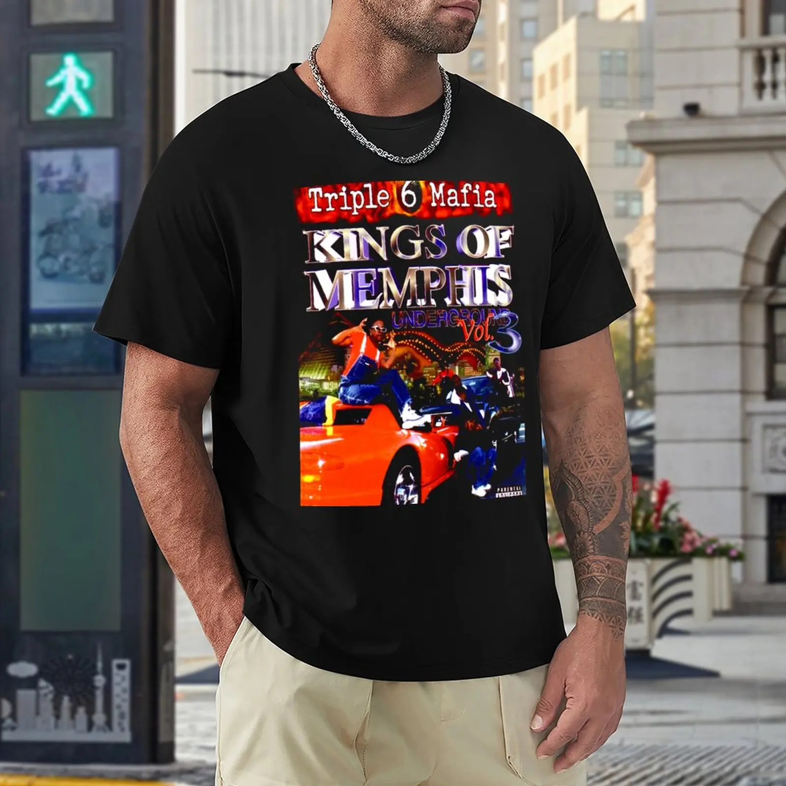 Three Six Mafia T-Shirt new edition t shirt Anime t-shirt mens long sleeve t shirts