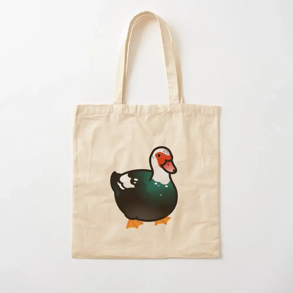 

Chubby Muscovy Duck Tote Bag bag for beach cute tote bag shopper women canvas