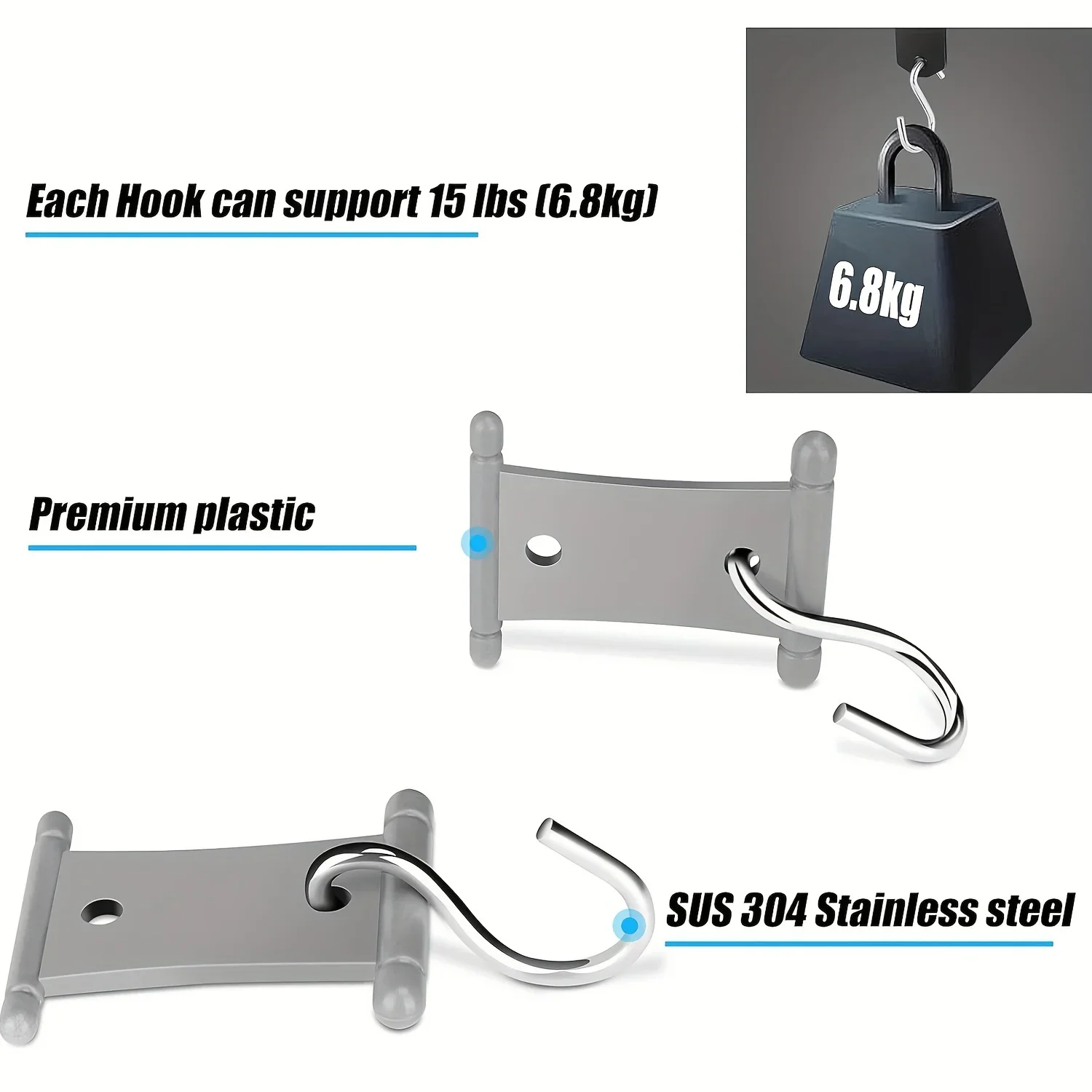 

4/8 шт. S-образные крючки для тентов для кемпинга, зажимы, вешалки для палаток на колесах, вешалки для светильников для каравана, кемпера, крючки, аксессуары, товары для улицы