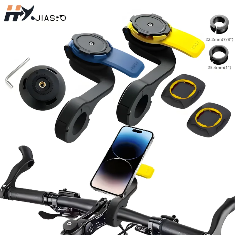 Penyangga Ponsel Motor Anti-Guncangan 360 °   Penjepit Dudukan Ponsel Sepeda Putar Empat Arah untuk Navigasi Bersepeda Luar Ruangan