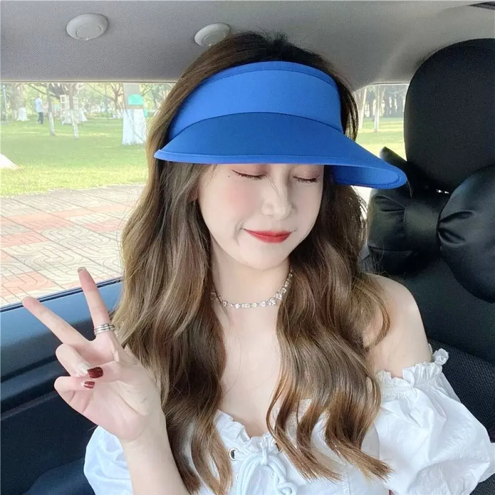 Adjustable Headband Sun Visor Hat Women Summer Wide Brim Caps Breathable UV Protection Outdoor Sport Beach Fashion Headgear