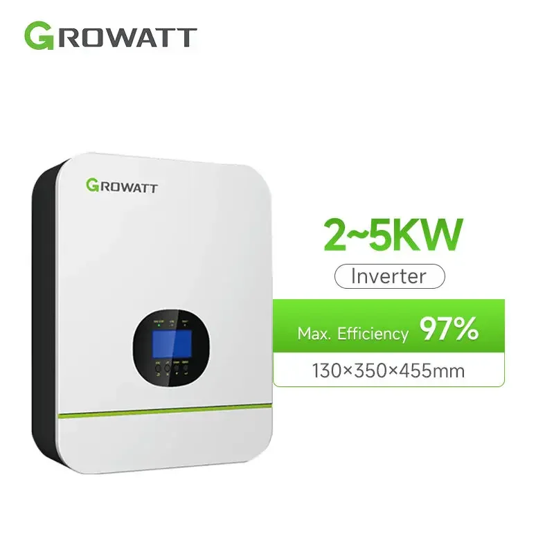 

Инвертор для солнечной системы Growatt Off Grid 3 кВт, однофазный Встроенный MPPT Inversor 230 В Onda Pura