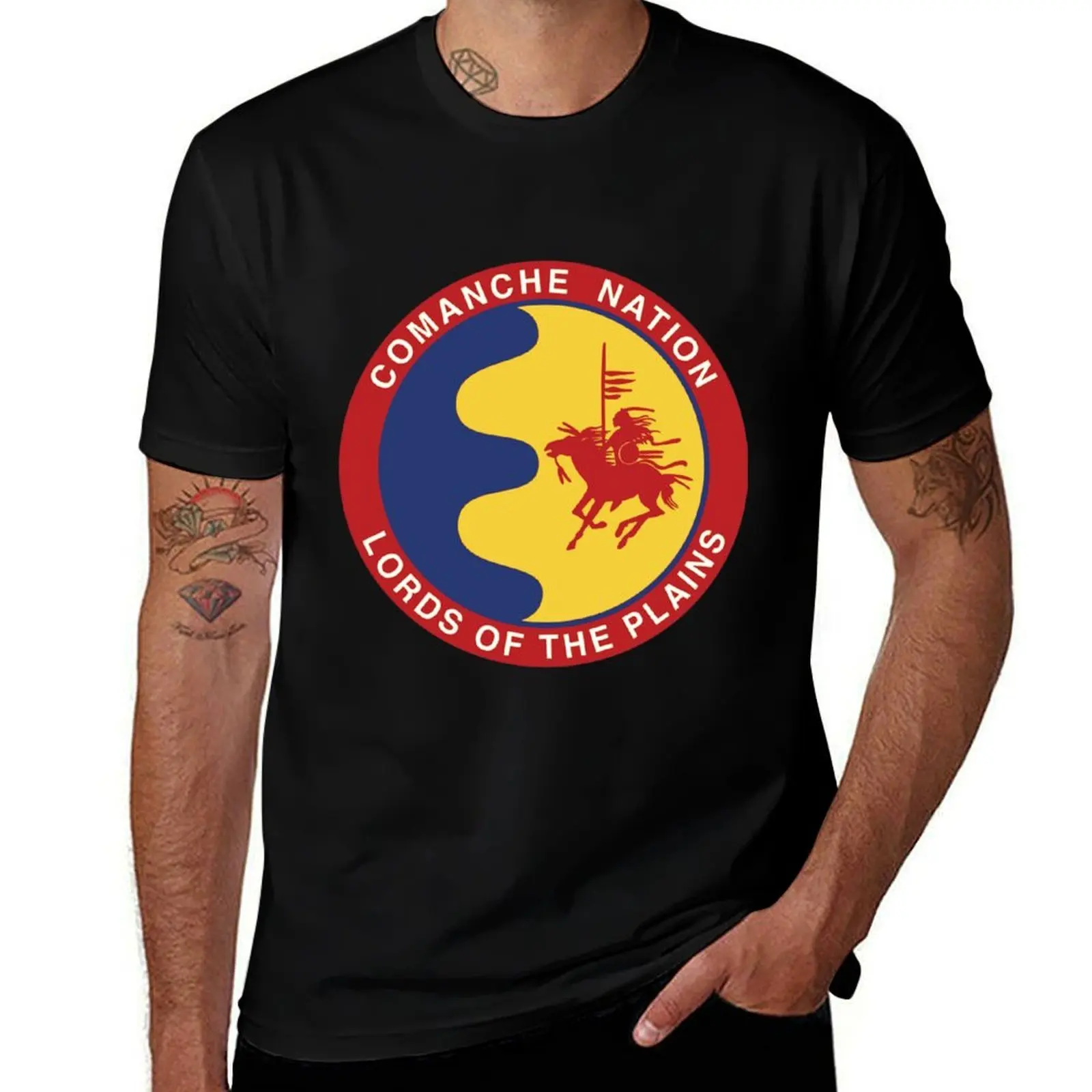 Comanche Nation Seal Lords Of The Plains Sticker T-Shirt Halloween Theme T-Shirt