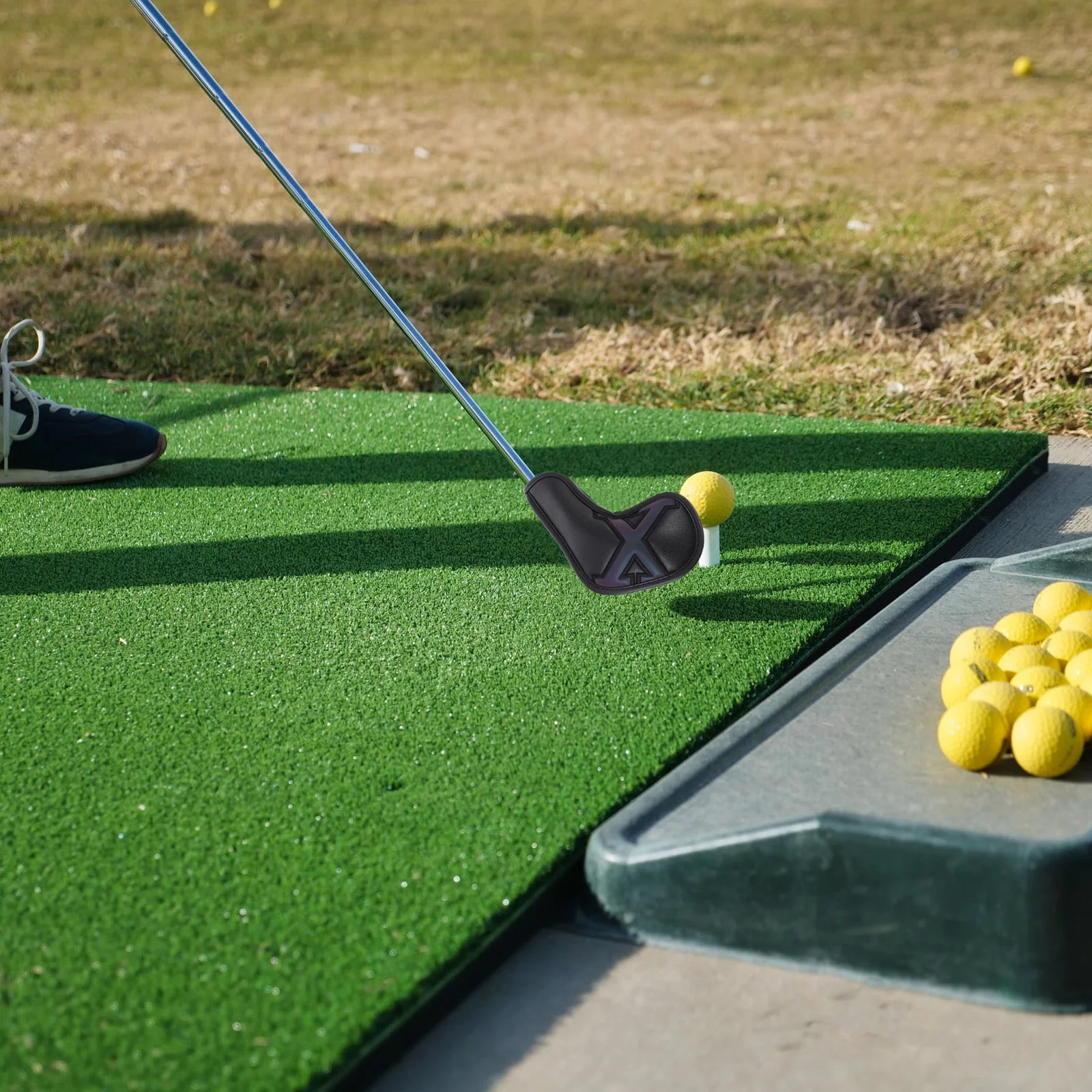 

10Pcs Golf Iron Covers Premium PU Material Wear-Resistant Waterproof Protection for Club Head Putter Cover Multiple Use Golf