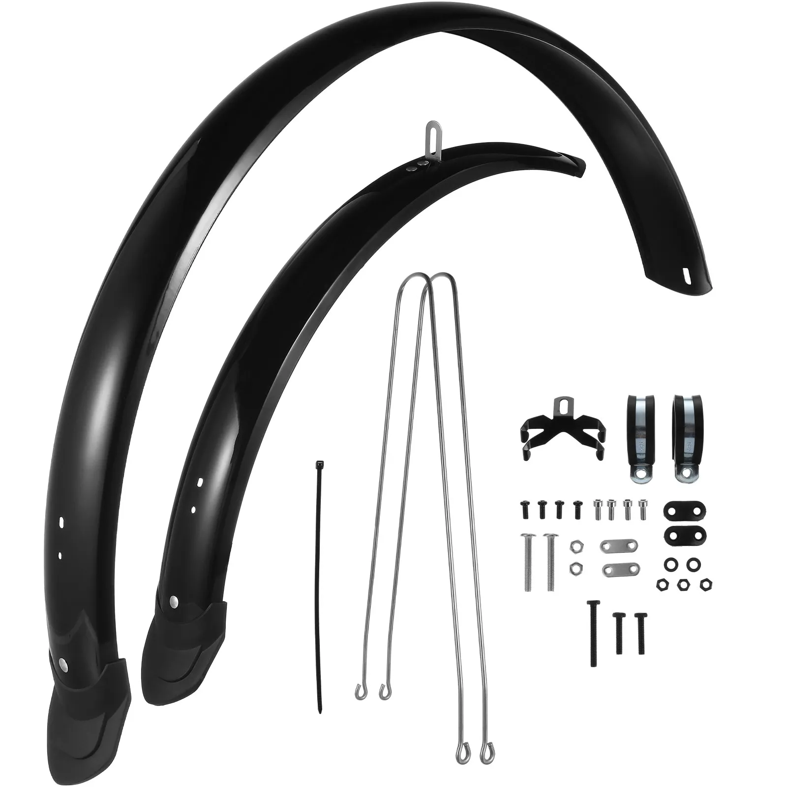

27 5 Inch Extended Mudguard Full Coverage Plastic Tire Protector Splashing Shield Fender Front Back Wheel Guard Mountain Road