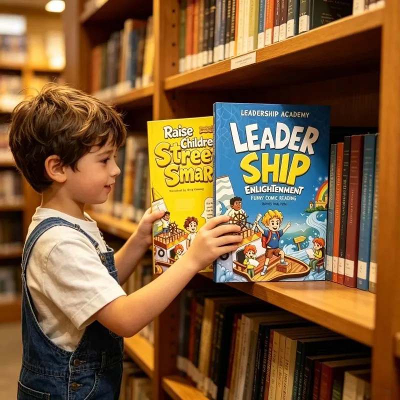 Two-Book Set for Nurturing Children's Wisdom and Leadership Academy: Introductory English Comic Book for Kids