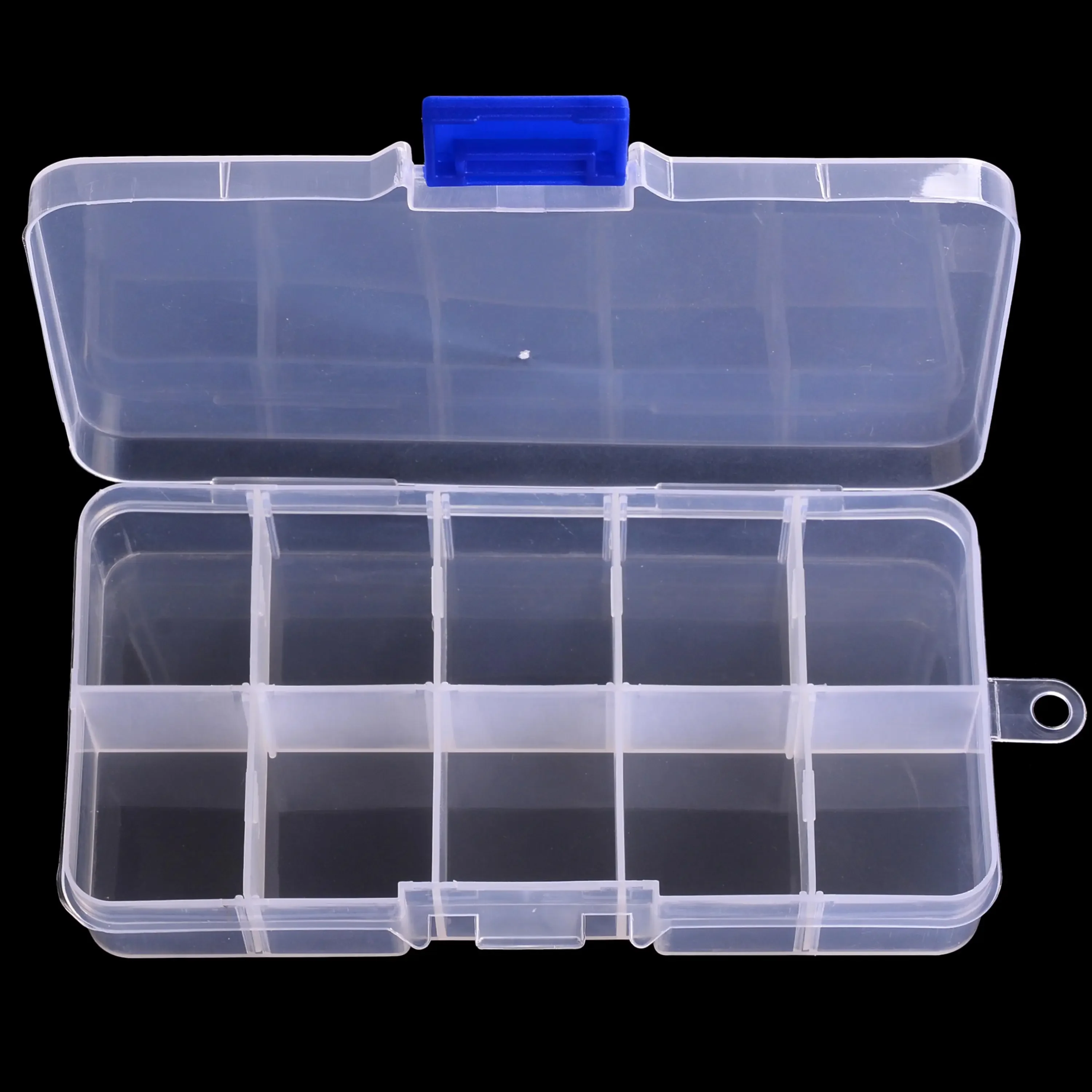 10 Compartment Mini Storage Case Flying Fishing Tackle Box Fishing Spoon Hook Bait Storage Box Fishing Accessories