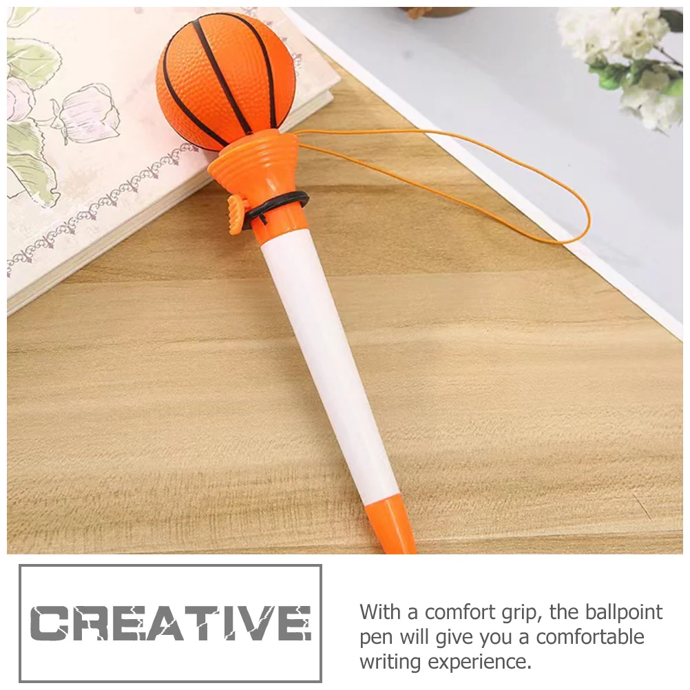 

6Pcs Sport Ballpoint Pens Basketball Design Novelty Fun Pens for Kids Students Office Workers Decorative Aesthetic Stationery