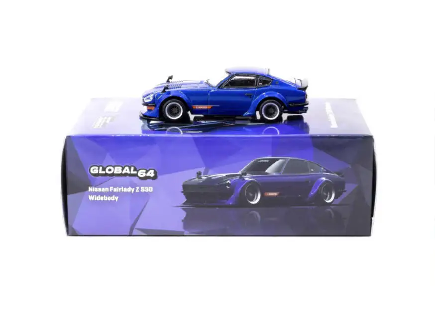 

In Stock Tarmac Works 1:64 Nissan Fairlady Z S30 Widebody (Jonsibal Designworks) Blue Diecast Car Model (with Chrome Chase Car)