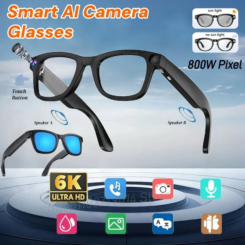 ai-camera-intelligente-lunettes-6k-hd-800w-pixel-prise-de-vue-camera-photo-video-appel-vocal-traduction-etanche-bluetooth-ai-lunettes